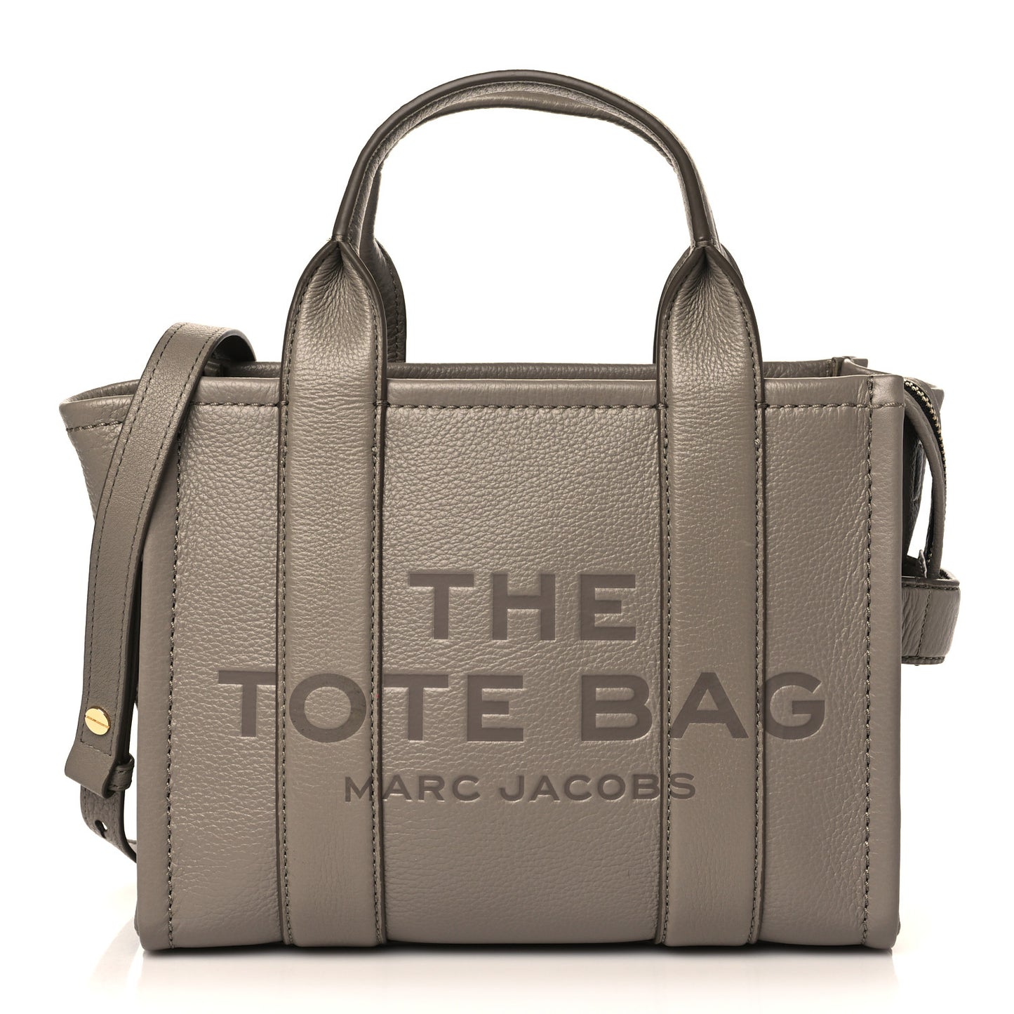 Grained Calfskin Small The Tote Bag Taupe