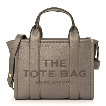 Marc Jacobs Grained Calfskin Small The Tote Bag Taupe 1 of 8