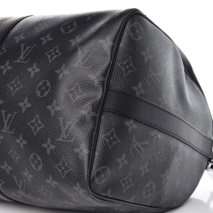 Louis Vuitton Monogram Eclipse Keepall Bandouliere 45 8 of 12