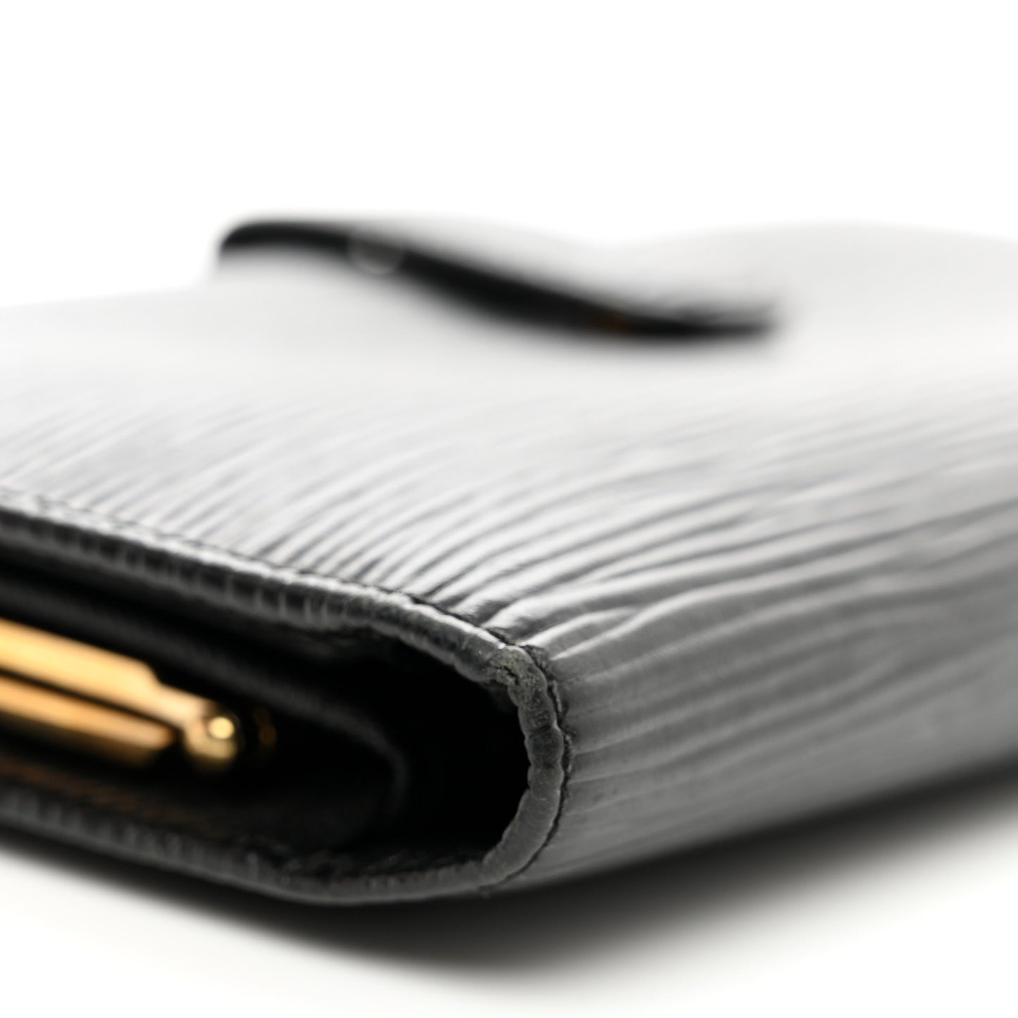 Epi Viennois Continental French Purse Wallet Black