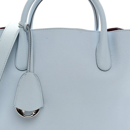 Christian Dior Supple Grained Calfskin Medium Open Bar Tote Light Blue 7 of 12