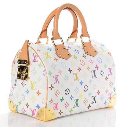 Louis Vuitton Monogram Multicolor Speedy 30 White 3 of 7