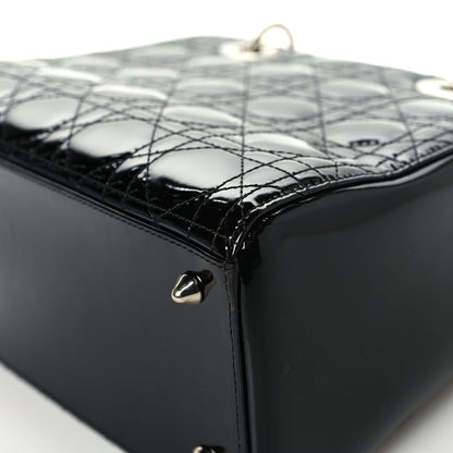 Christian Dior Patent Cannage Medium Lady Dior Black 12 of 12