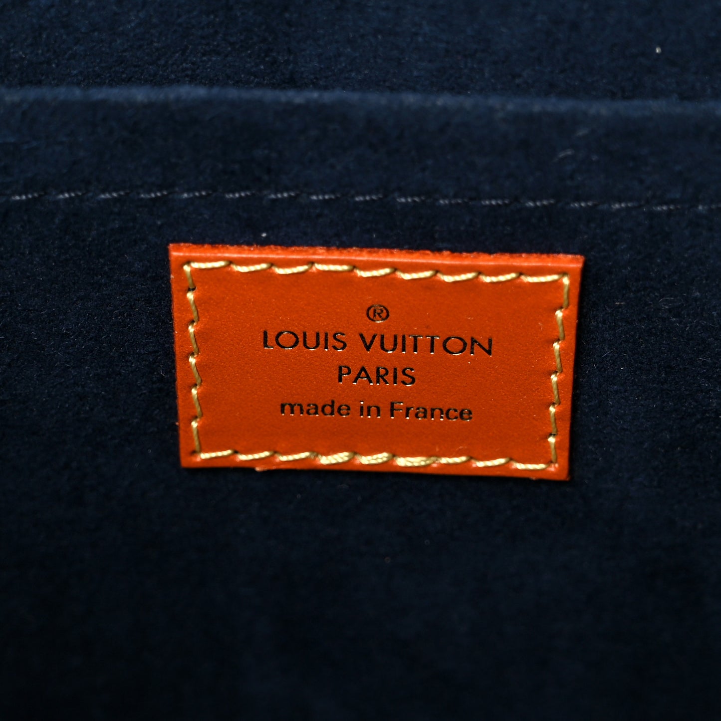 Calfskin Reverse Monogram Valisette PM Navy Caramel