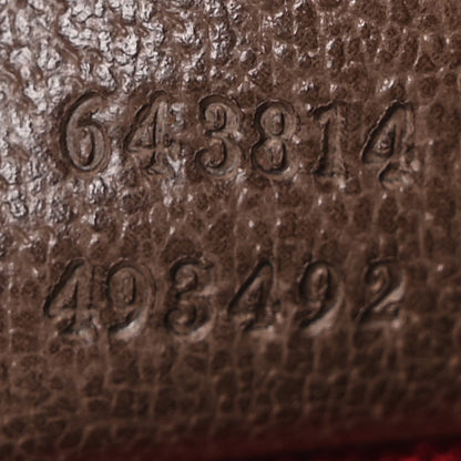 Gucci GG Supreme Monogram Textured Dollar Calfskin Small Detail Tote Beige Ebony New Acero 7 of 10