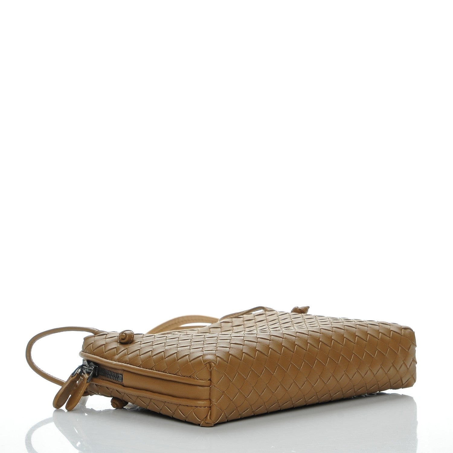 Bottega Veneta Nappa Intrecciato Pillow Crossbody Messenger Camel 4 of 6