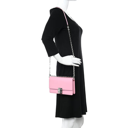 Givenchy Box Calfskin Small 4G Chain Shoulder Bag Baby Pink 2 of 10