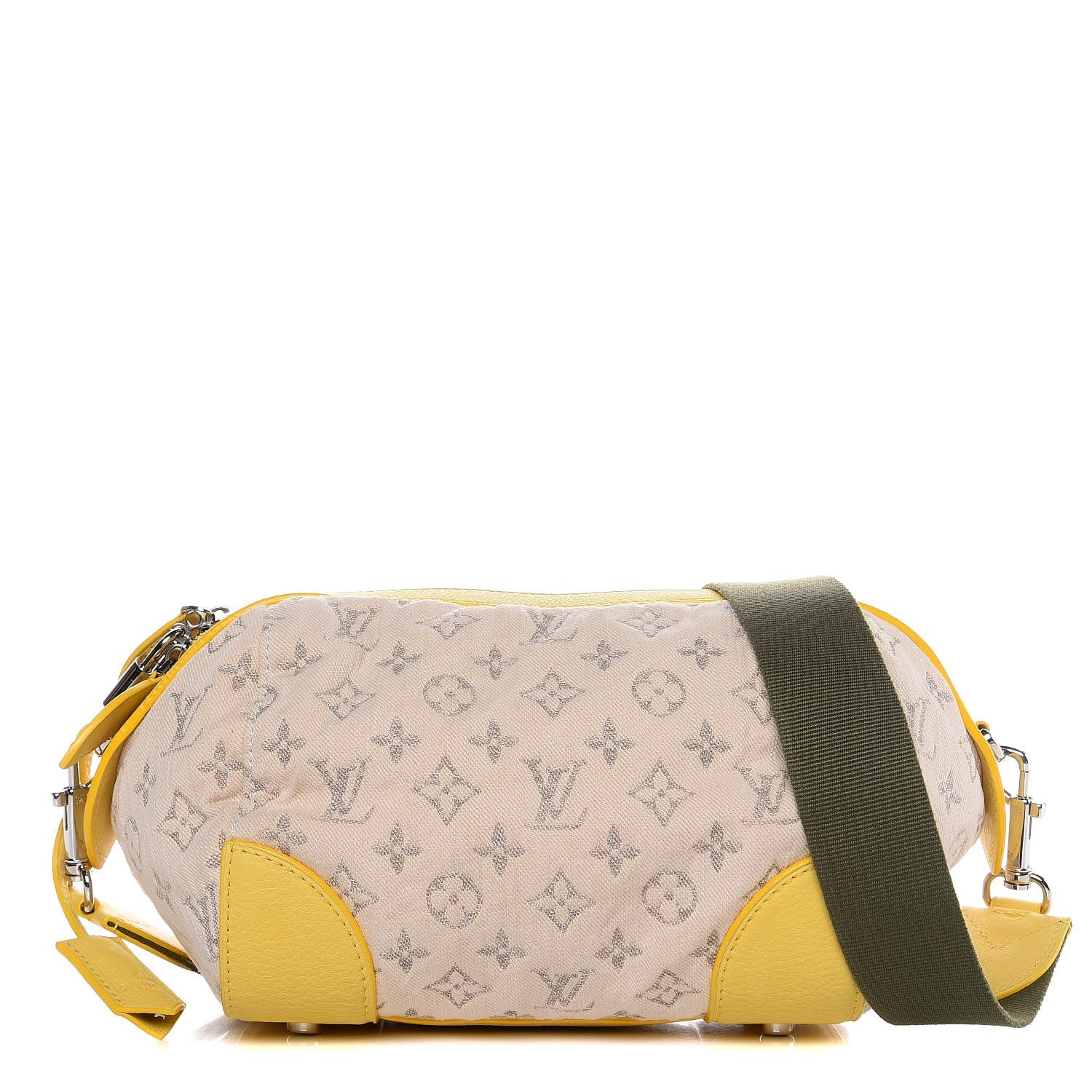 Louis Vuitton Monogram Denim Pochette Round Yellow 1 of 7