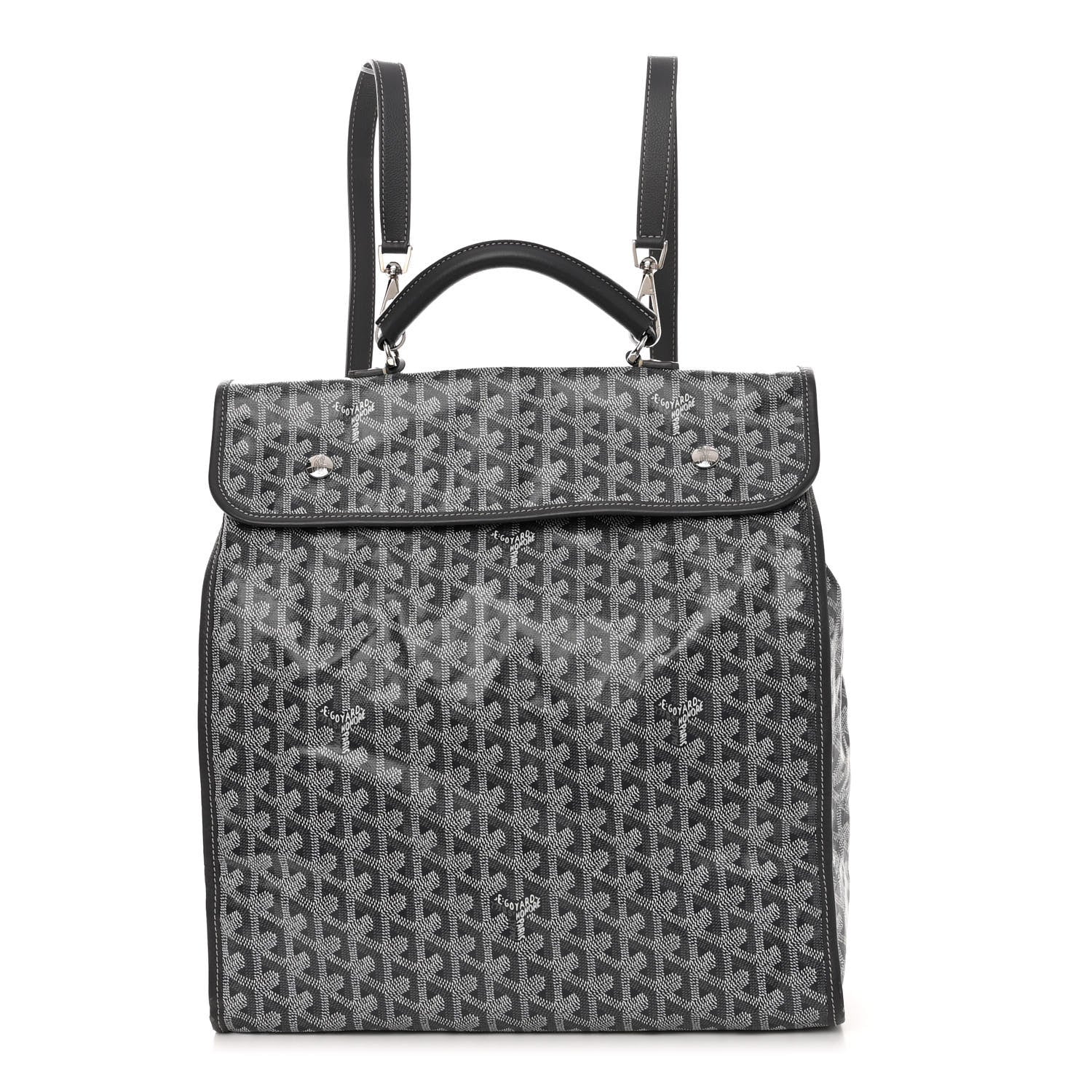 Goyard Goyardine Saint Leger Soft Briefcase Backpack Grey 1 of 10