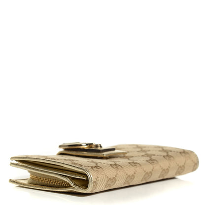 Gucci Monogram Abbey Continental Wallet Gold 4 of 8