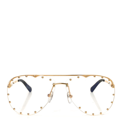 Louis Vuitton Metal The Party Aviator Anti Blue Sunglasses Z0997W Gold 2 of 7