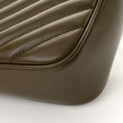 Saint Laurent Calfskin Matelasse Monogram Lou Camera Bag Military Olive 11 of 15
