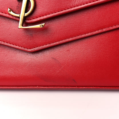 Saint Laurent Smooth Calfskin Monogram Sulpice Chain Wallet Red 14 of 16