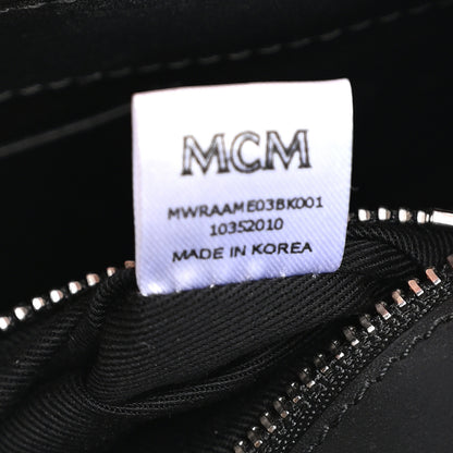 MCM Visetos Small Millie Crossbody Bag Black 7 of 10