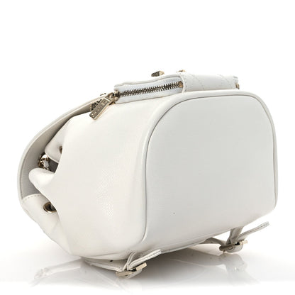 Chanel Caviar Quilted Mini Business Affinity Backpack White 4 of 10