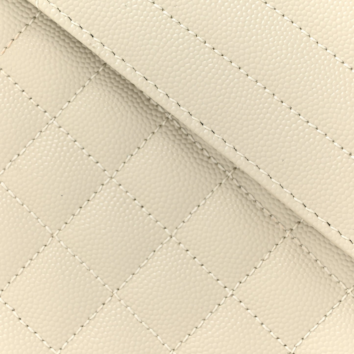 Grain De Poudre Mixed Matelasse Large Triquilt Monogram Satchel Porcellana