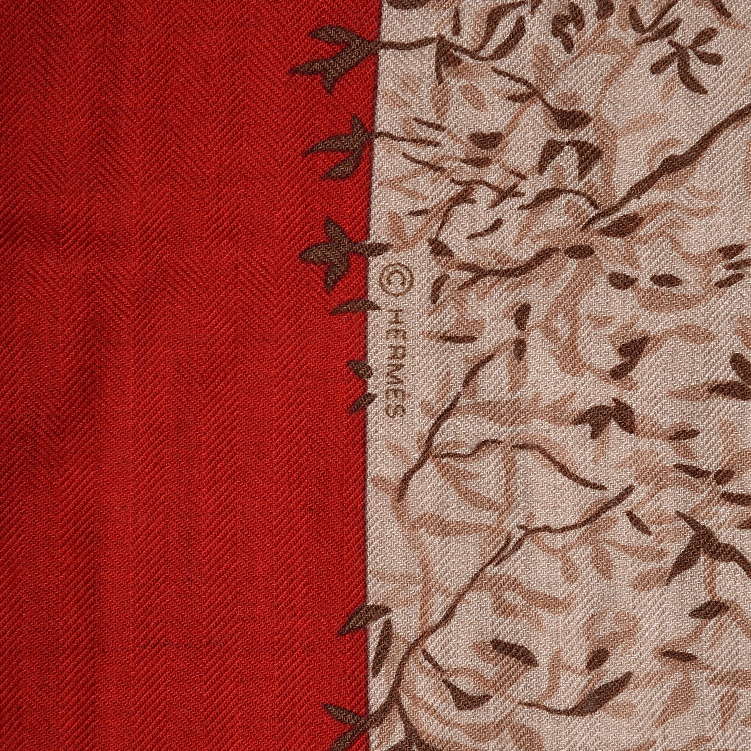 Hermes Cashmere Silk Les Girafes Shawl 140 5 of 5