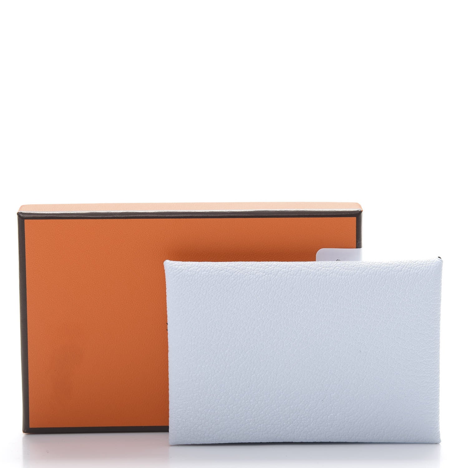 Hermes Chevre Mysore Calvi Card Case Bleu Brume 8 of 8