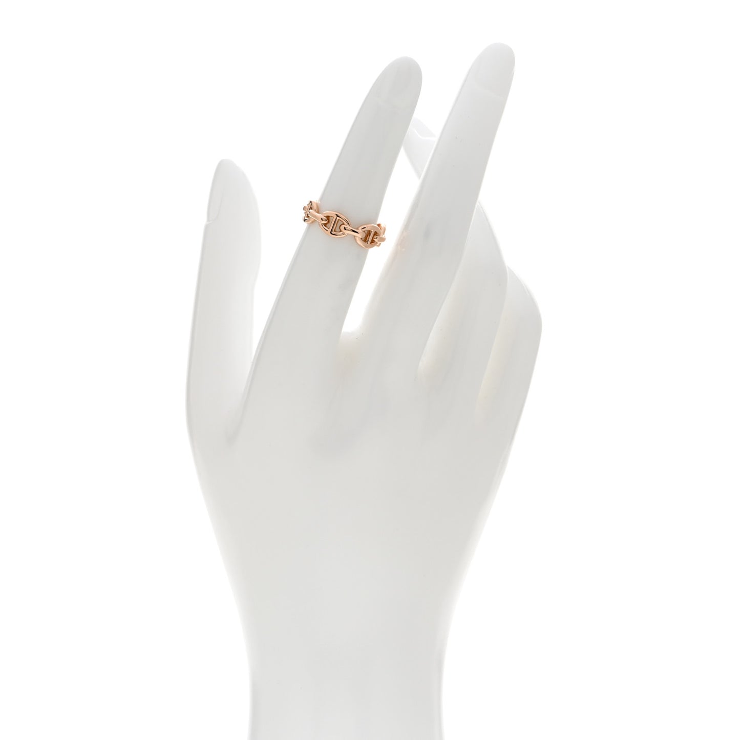 18K Rose Gold PM Chaine d'Ancre Enchainee Ring 50 5.25