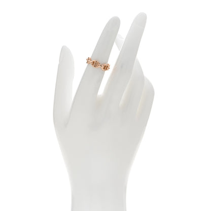 Hermes 18K Rose Gold PM Chaine d'Ancre Enchainee Ring 50 5.25 2 of 5