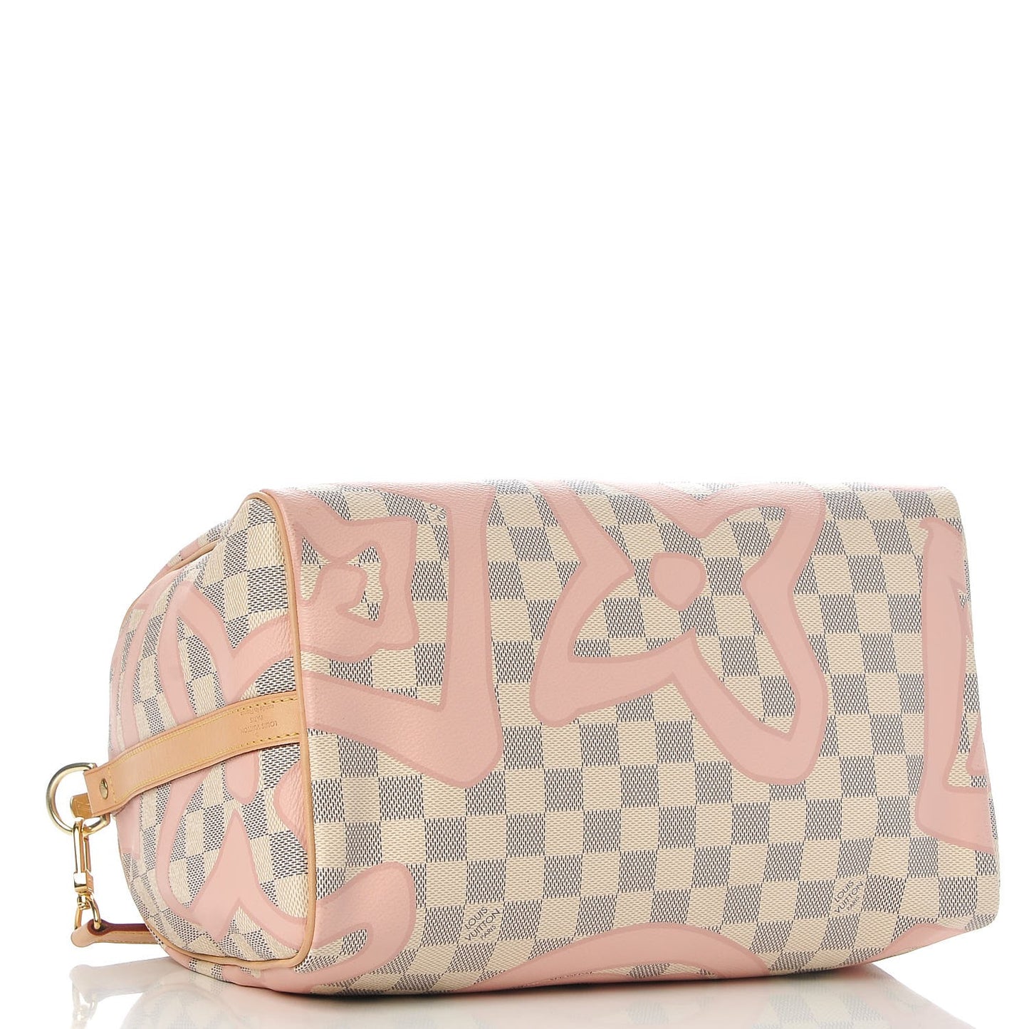 Damier Azur Tahitienne Speedy Bandouliere 30 Rose Ballerine