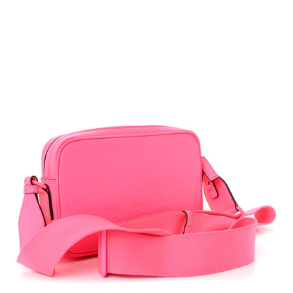 Gucci Rubber Effect Monogram GG Crossbody Bag Fluorescent Fuxia 3 of 10