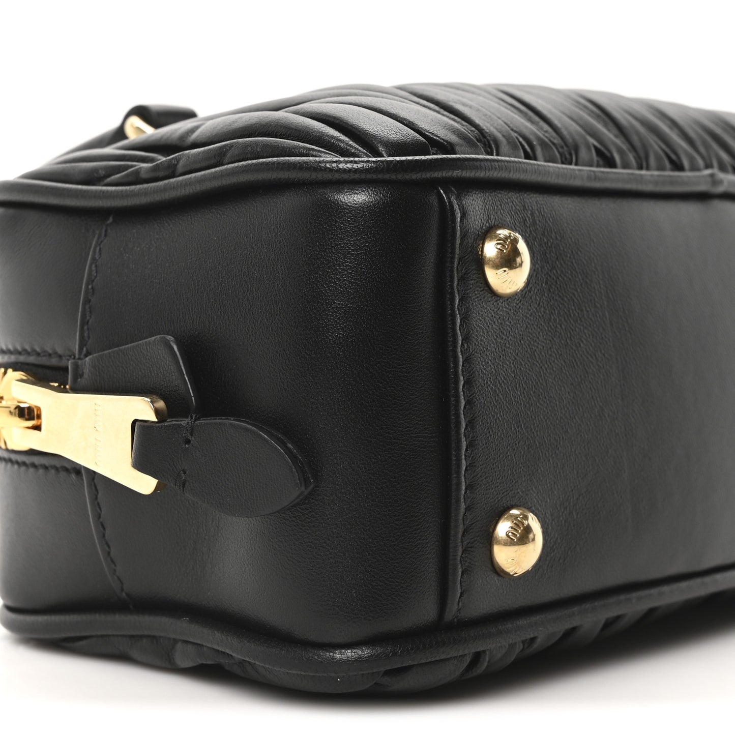 Nappa Matelasse Regular Arcadie Top Handle Bag Black