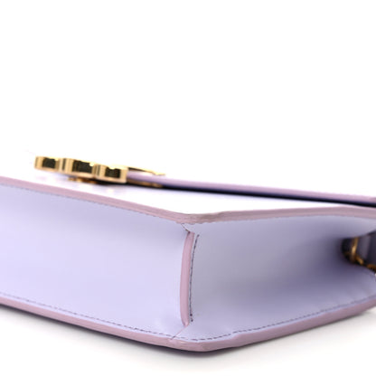 Celine Shiny Calfskin Triomphe Margo Wallet on Chain Light Lavender 9 of 9