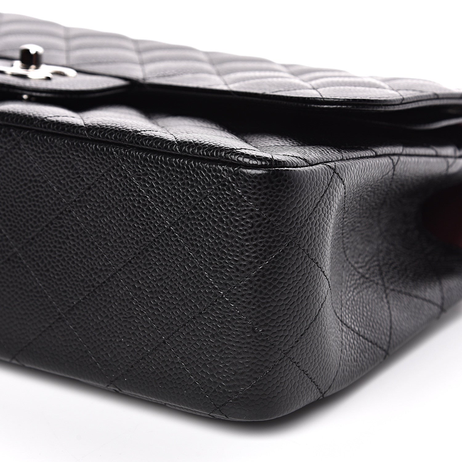 Chanel Caviar Quilted Jumbo Double Flap Black 9 of 10