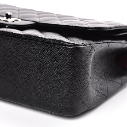 Chanel Caviar Quilted Jumbo Double Flap Black 9 of 10