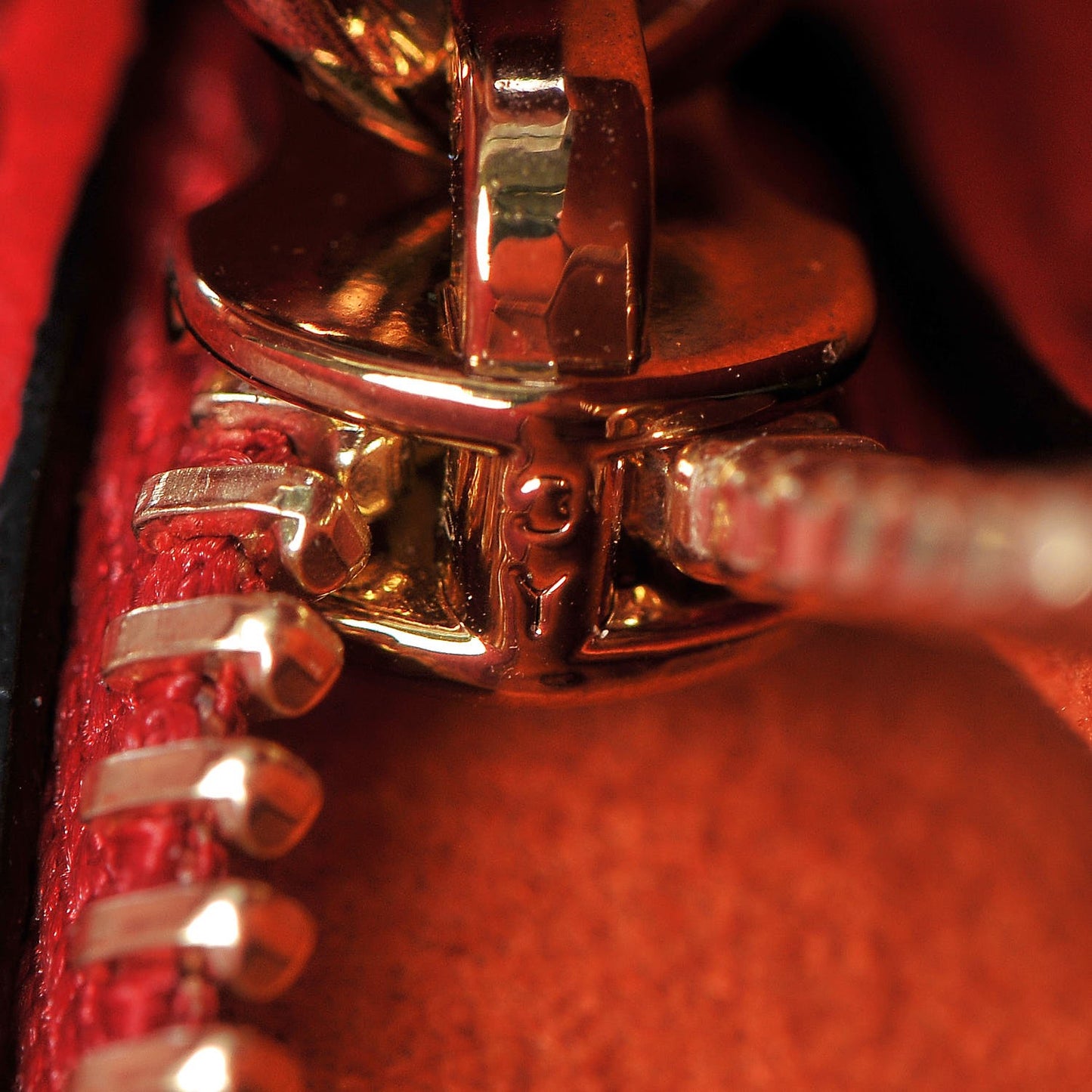 Calfskin Patricia Crossbody Bag Ruby Red