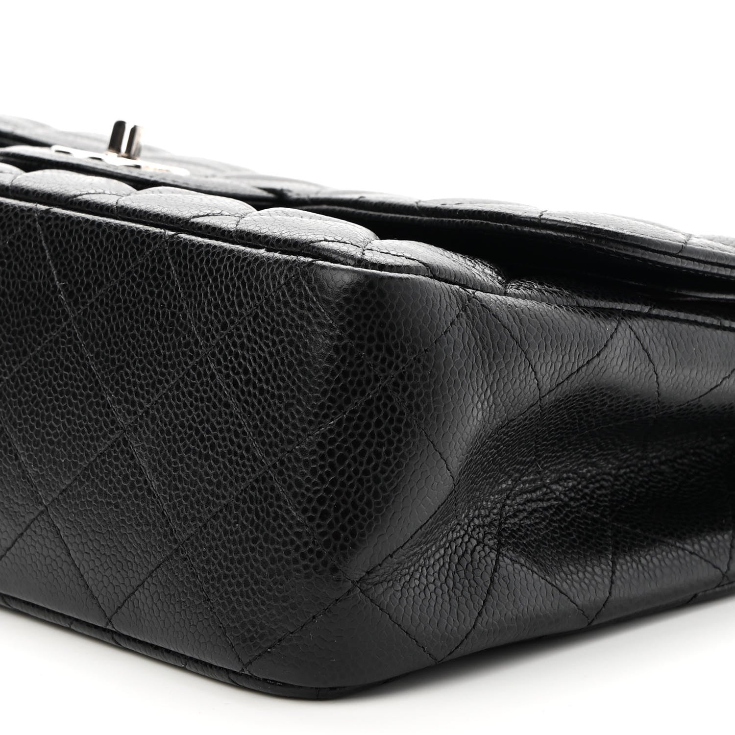 Chanel Caviar Quilted Jumbo Double Flap Black 9 of 10