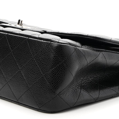 Chanel Caviar Quilted Jumbo Double Flap Black 9 of 10