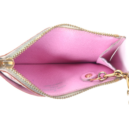 Louis Vuitton Monogram Multicolor Key Pouch White Litchi 5 of 15