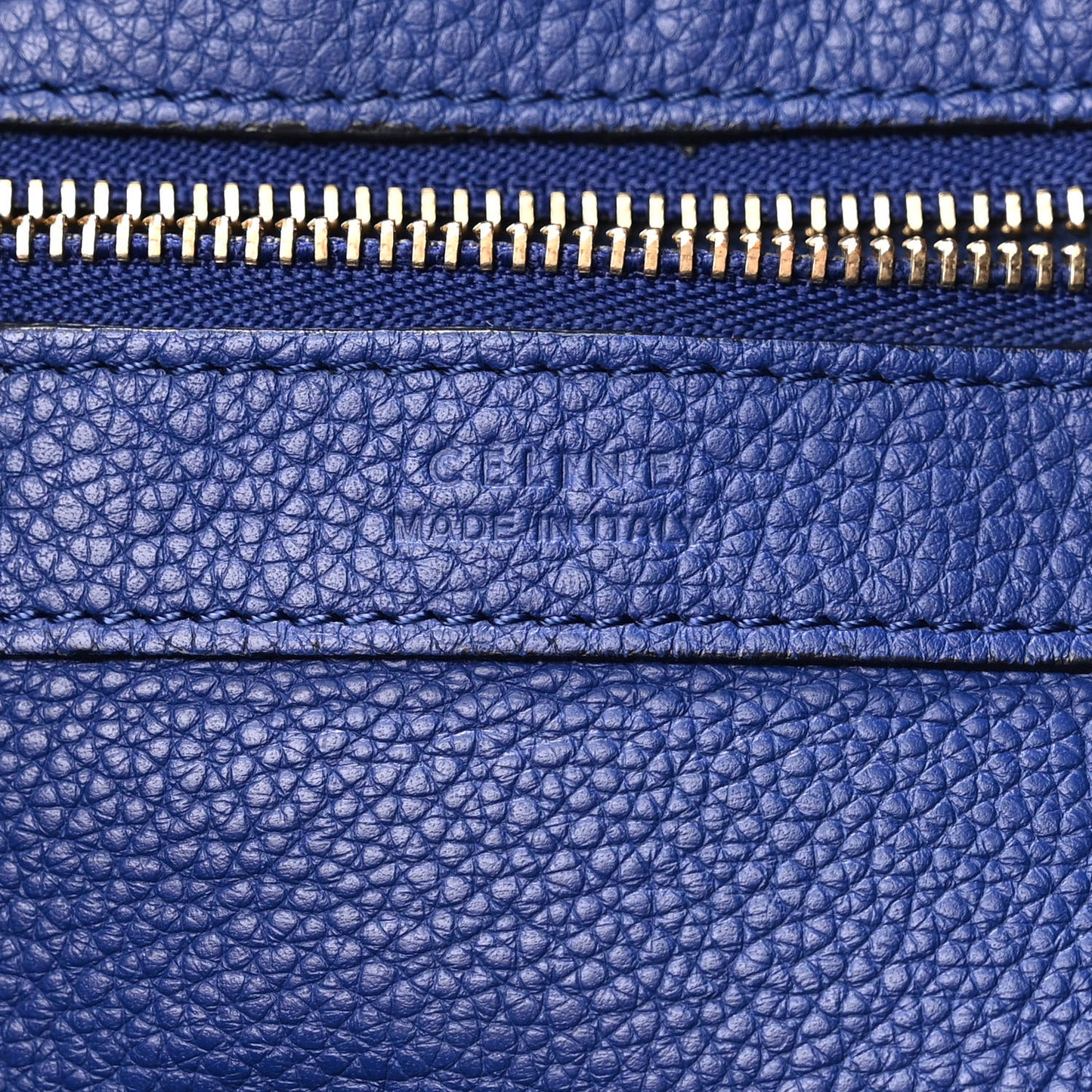Soft Grained Calfskin Medium Belt Cabas Phantom Indigo