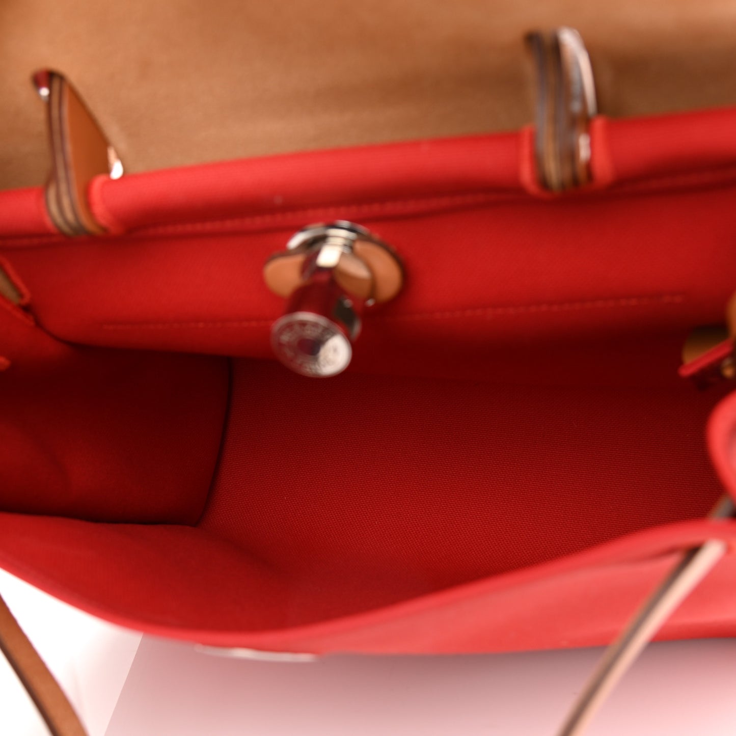 Vache Hunter Toile Herbag Zip 31 PM Rouge Tomate Natural