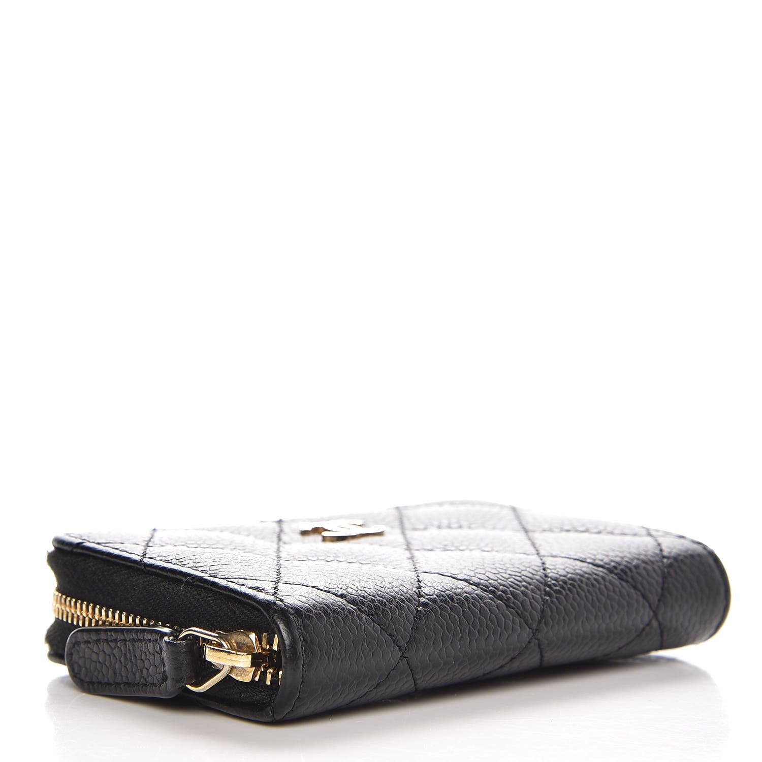 Chanel Caviar Quilted Zip Coin Purse Black 4 of 7