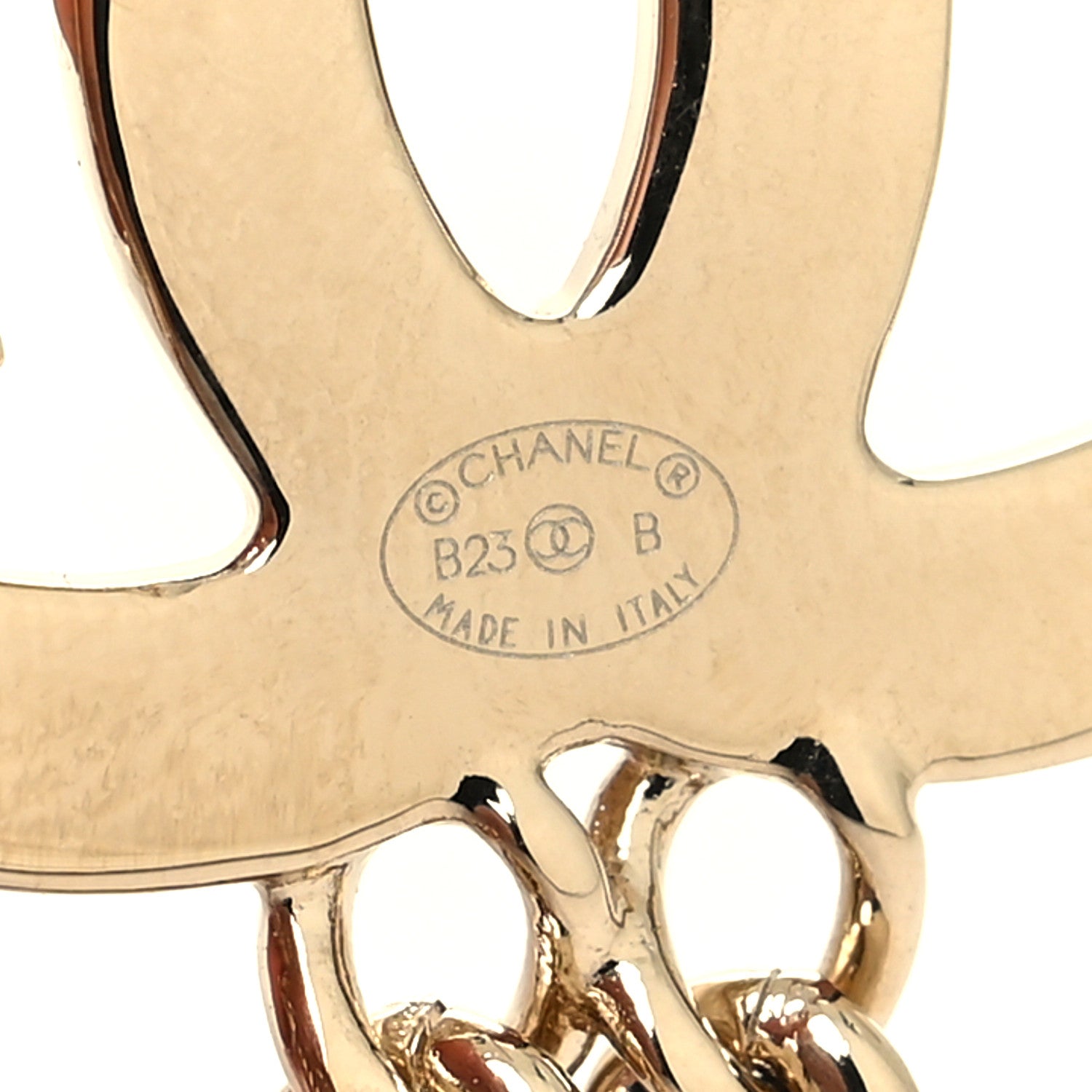 Chanel CC Crystal Chain Star Brooch Gold 4 of 5
