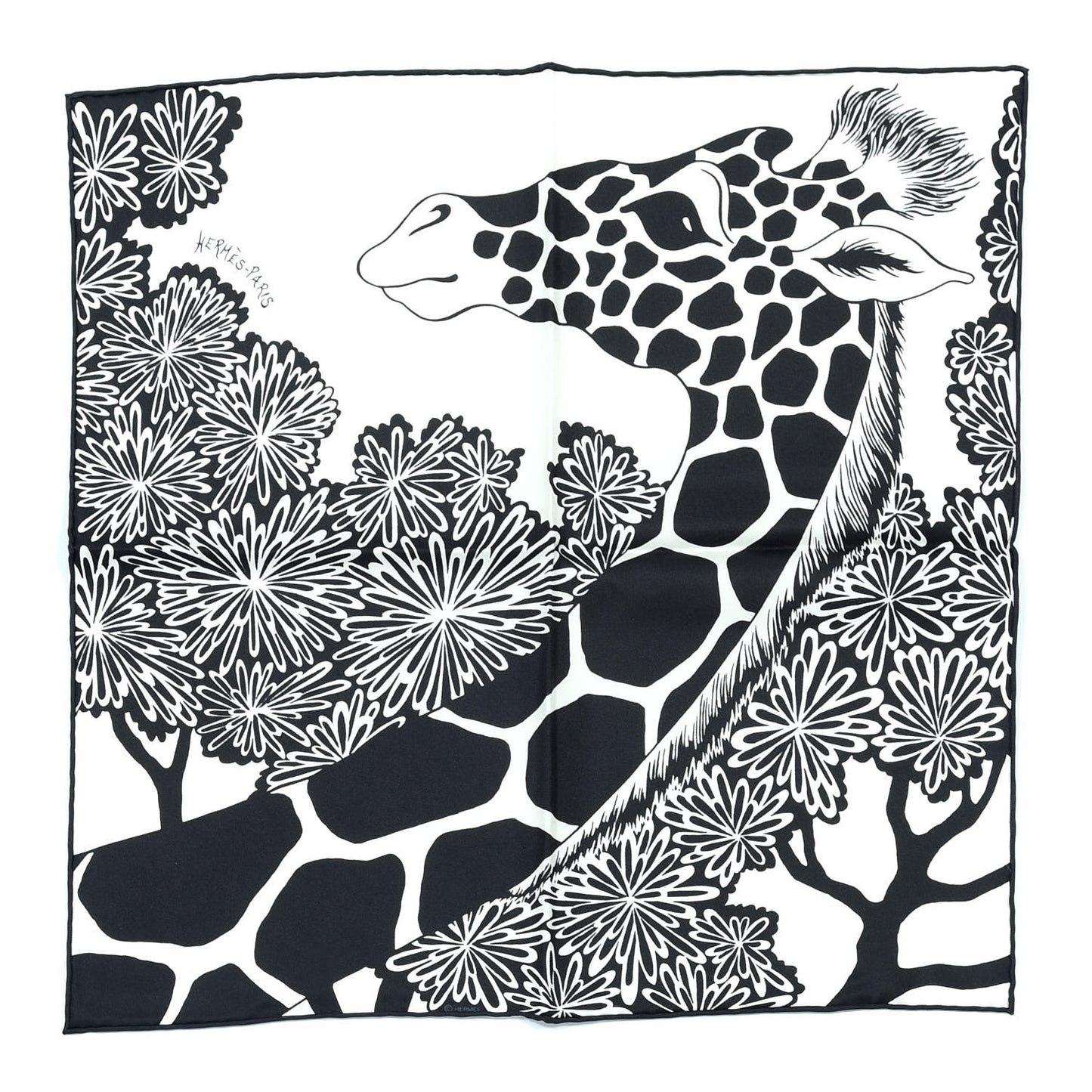 Silk The Three Graces Zoom Scarf 45 Blanc Casse Black