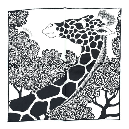 Hermes Silk The Three Graces Zoom Scarf 45 Blanc Casse Black 1 of 4