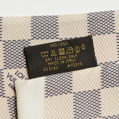 Louis Vuitton Silk Damier Azur Tahitienne Bandeau Rose Ballerine 4 of 5