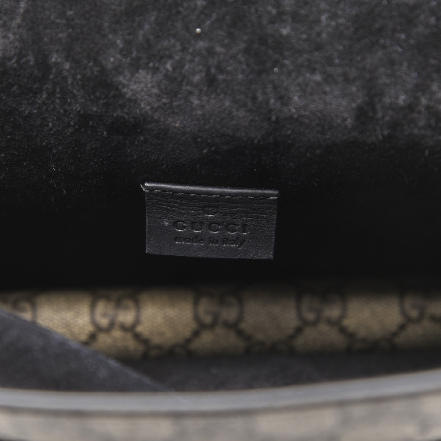GG Supreme Monogram Mini Dionysus Shoulder Bag Black