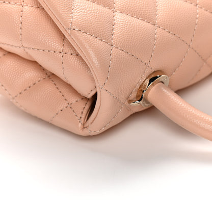 Chanel Caviar Quilted Extra Mini Coco Handle Flap Light Pink 10 of 11