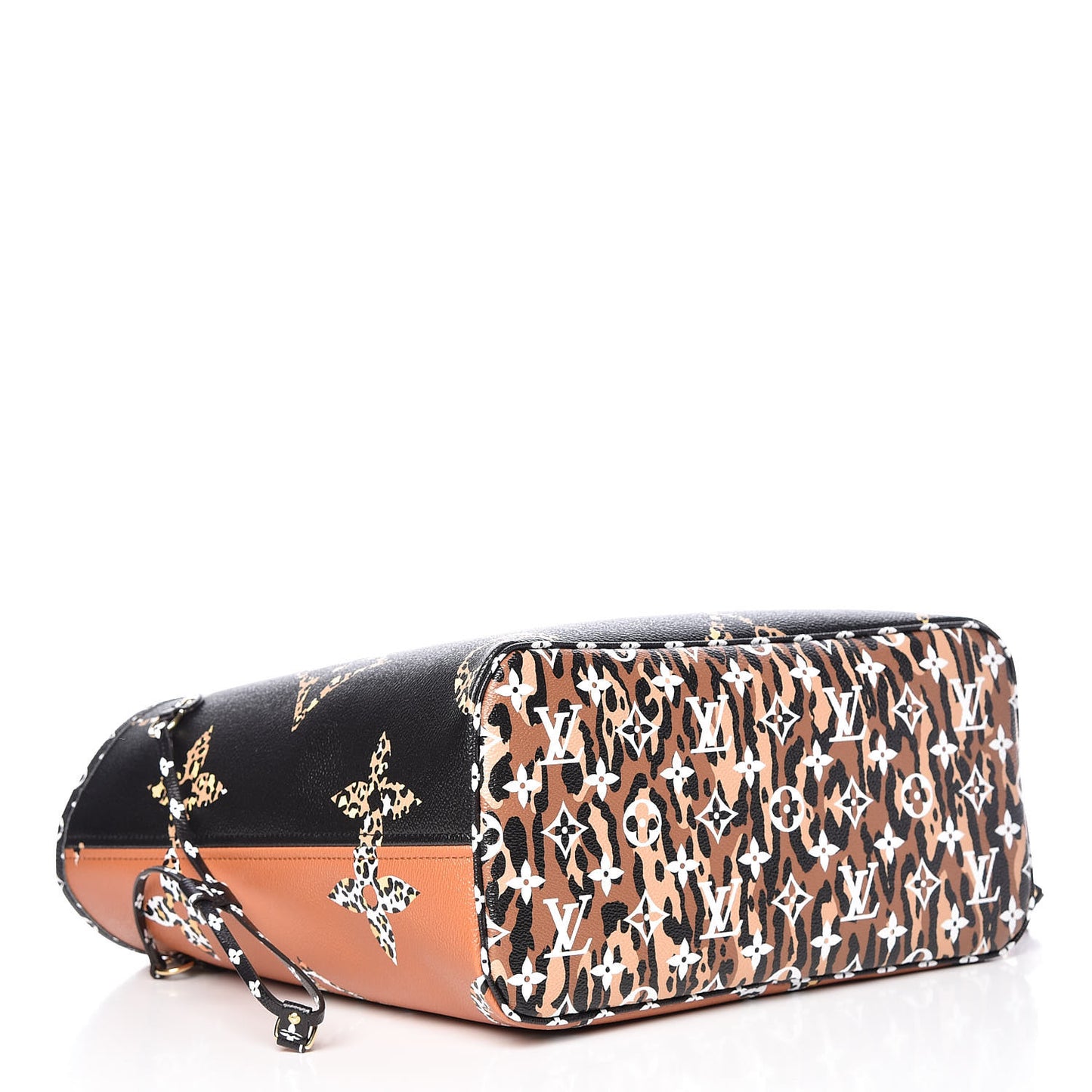 Monogram Giant Jungle Neverfull MM Black