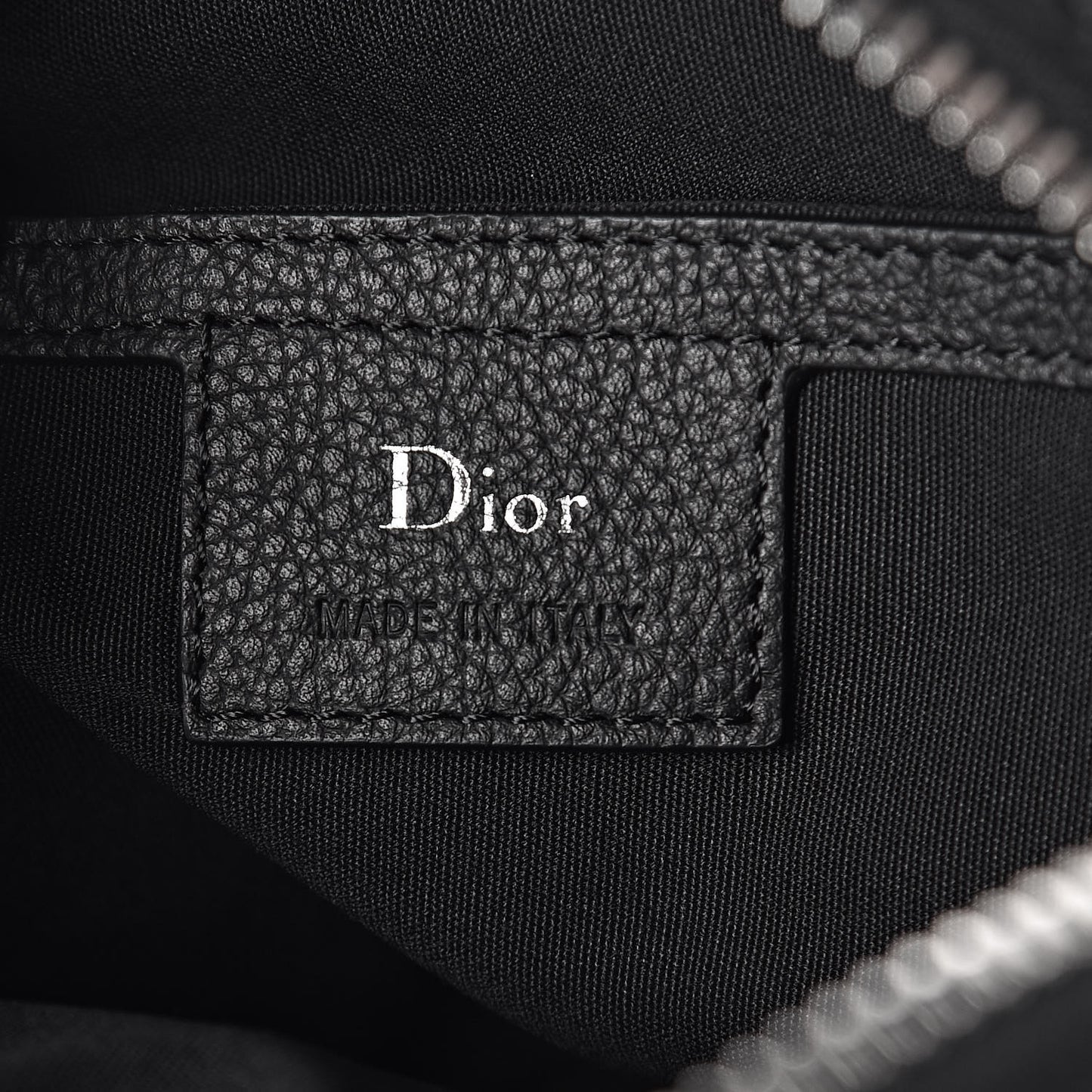 Grained Calfskin Mini Rider Backpack Black