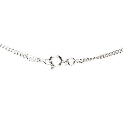 Chanel Crystal Timeless CC Necklace Silver 6 of 6