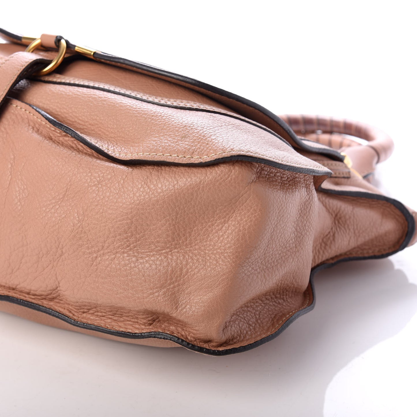 Calfskin Medium Marcie Satchel Nude