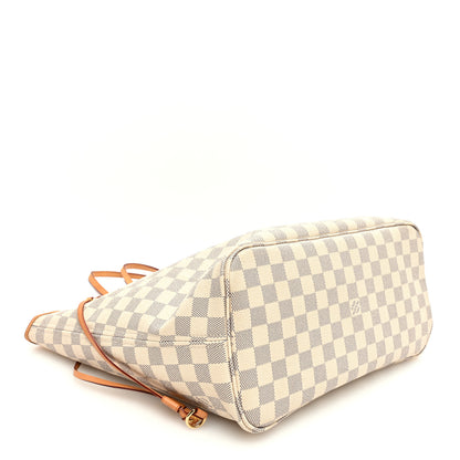 Louis Vuitton Damier Azur Neo Neverfull MM Rose Ballerine 5 of 10