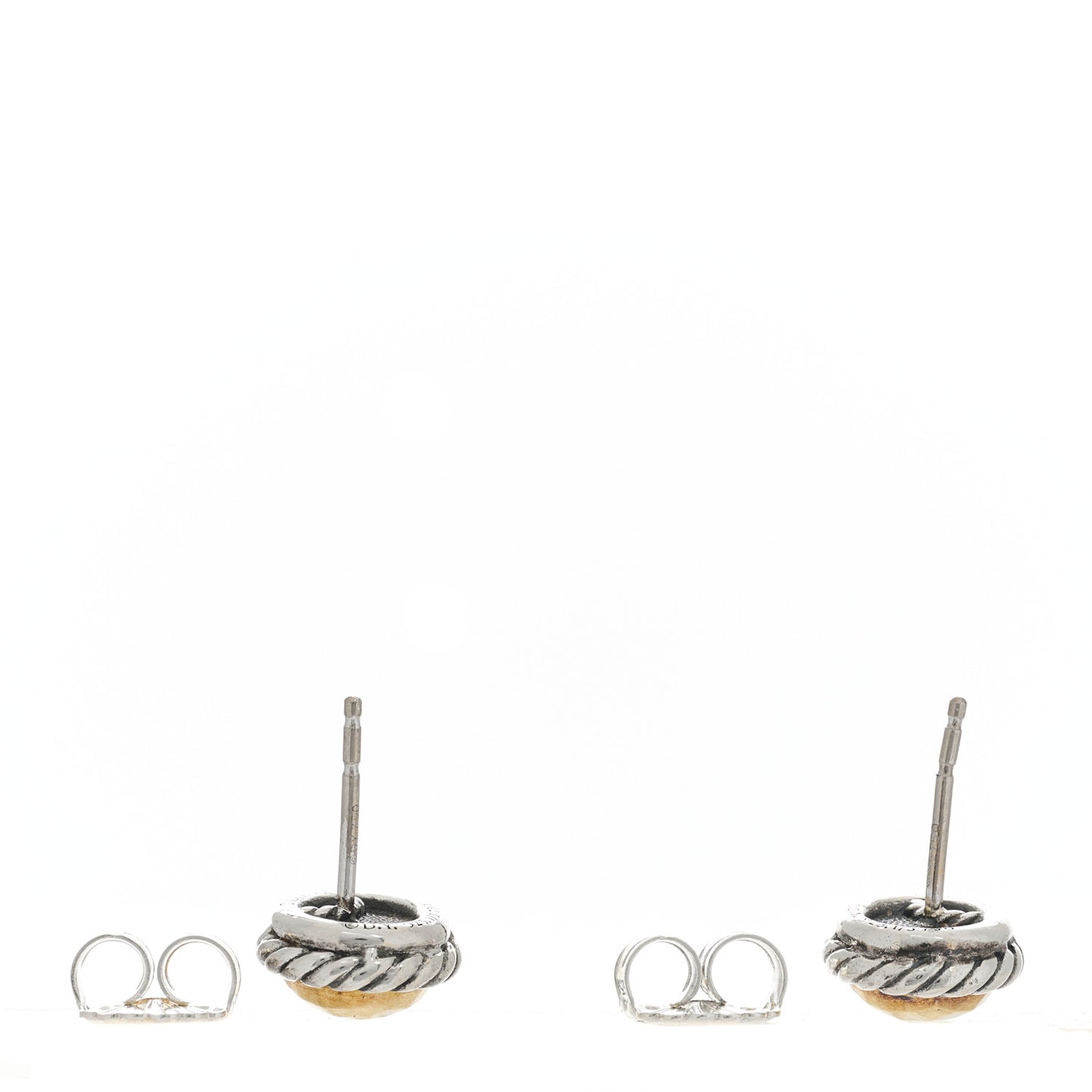 Sterling Silver 18K Yellow Gold Petite Chatelaine Earrings