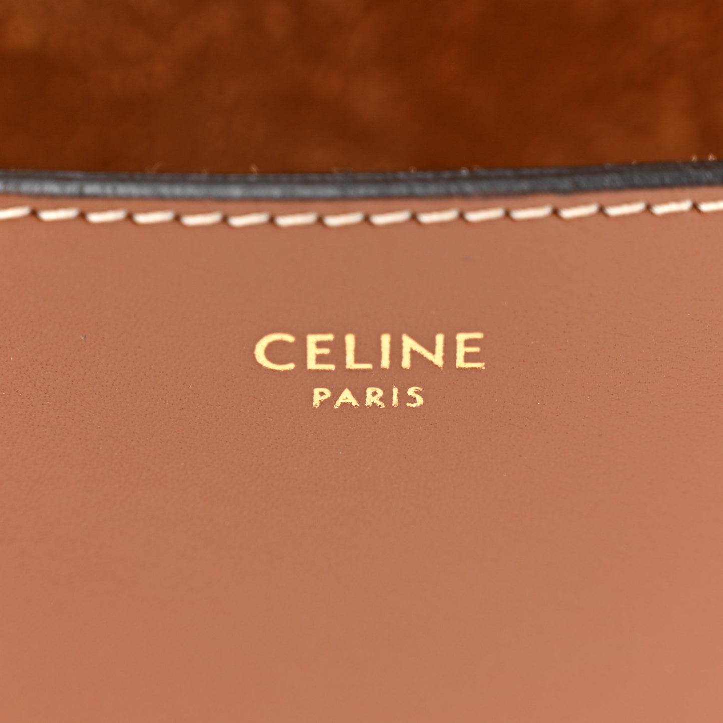 Smooth Calfskin Cuir Triomphe Folco Crossbody Bag Tan
